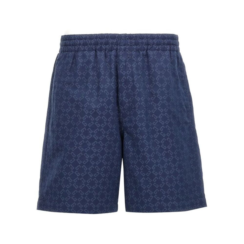 Givenchy Blue Cotton Bermuda Men's Shorts